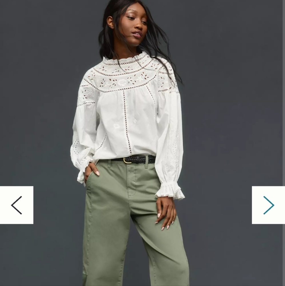Embroidered Peasant Blouse